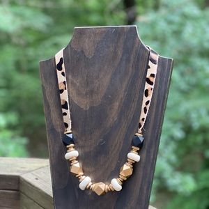 Boutique animal print necklace